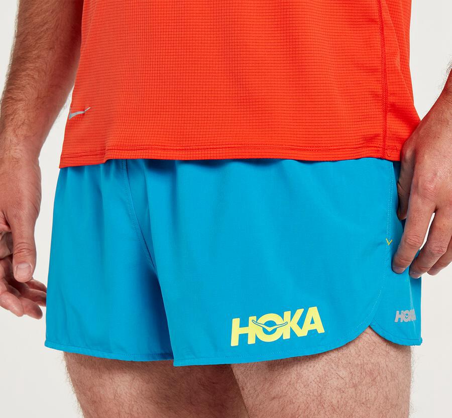 Hoka One One Shorts Herre - Performance - Blå - 712053NBK